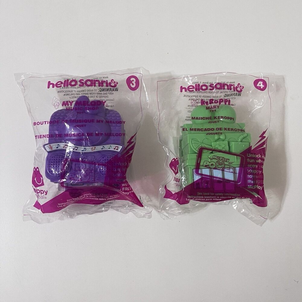 McDonald's Hello Sanrio Keroppi Mart My Melody Music Shop Happy Meal Toys 2016